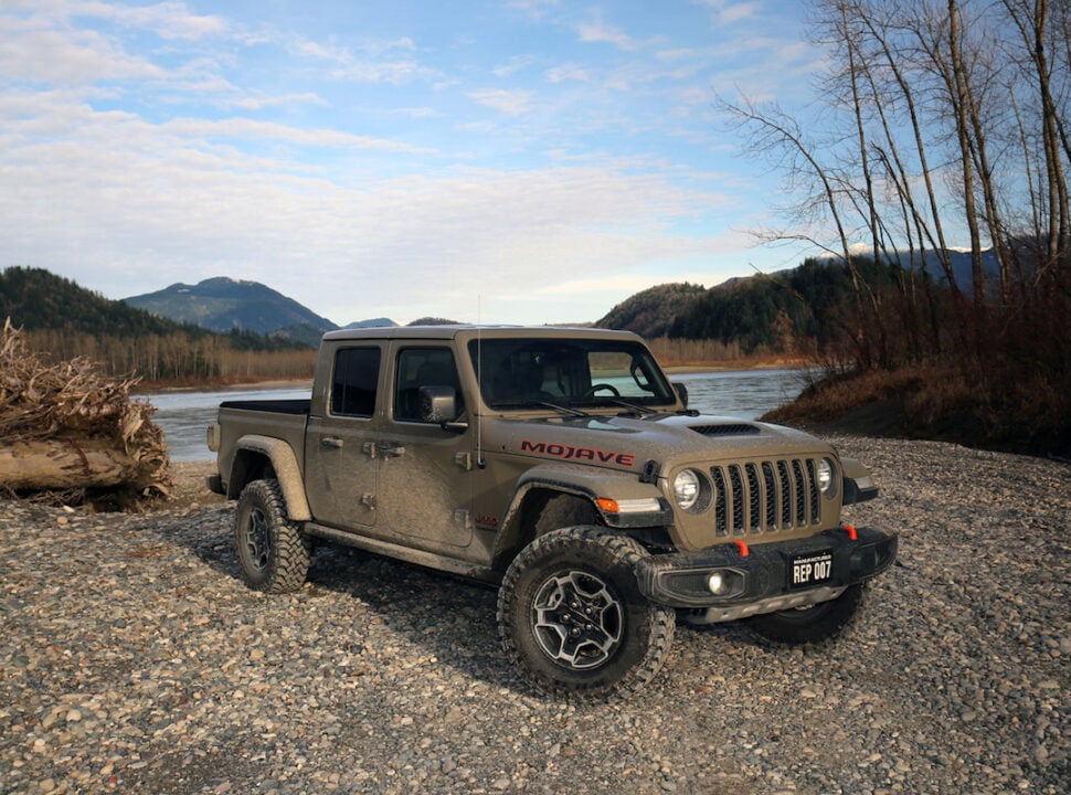 2021 Jeep Gladiator Mojave parked by water