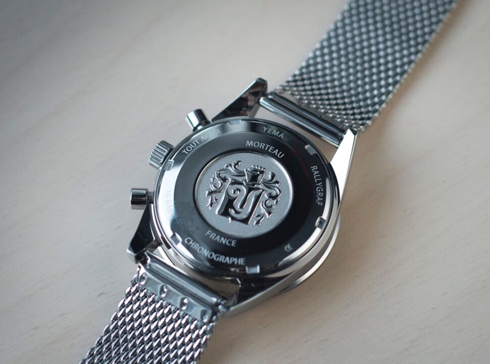 YEMA Rallygraf Panda watch back view