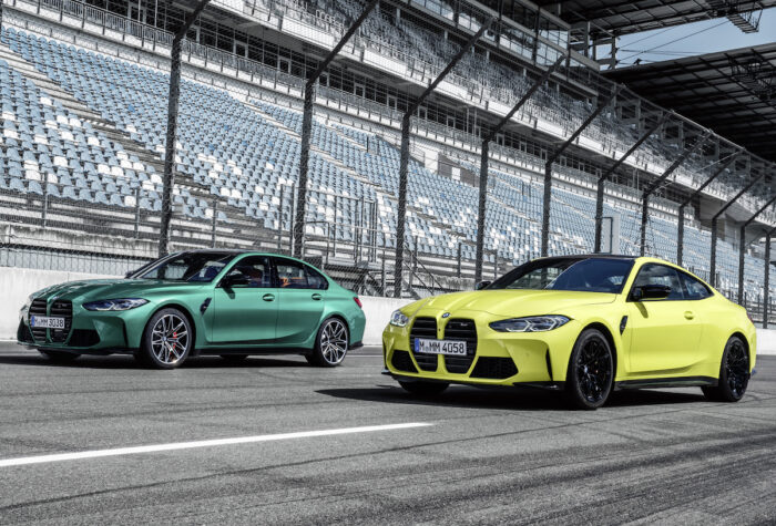 2021 BMW M3 Competition Sedan & BMW M4 Competition Coupé on the track