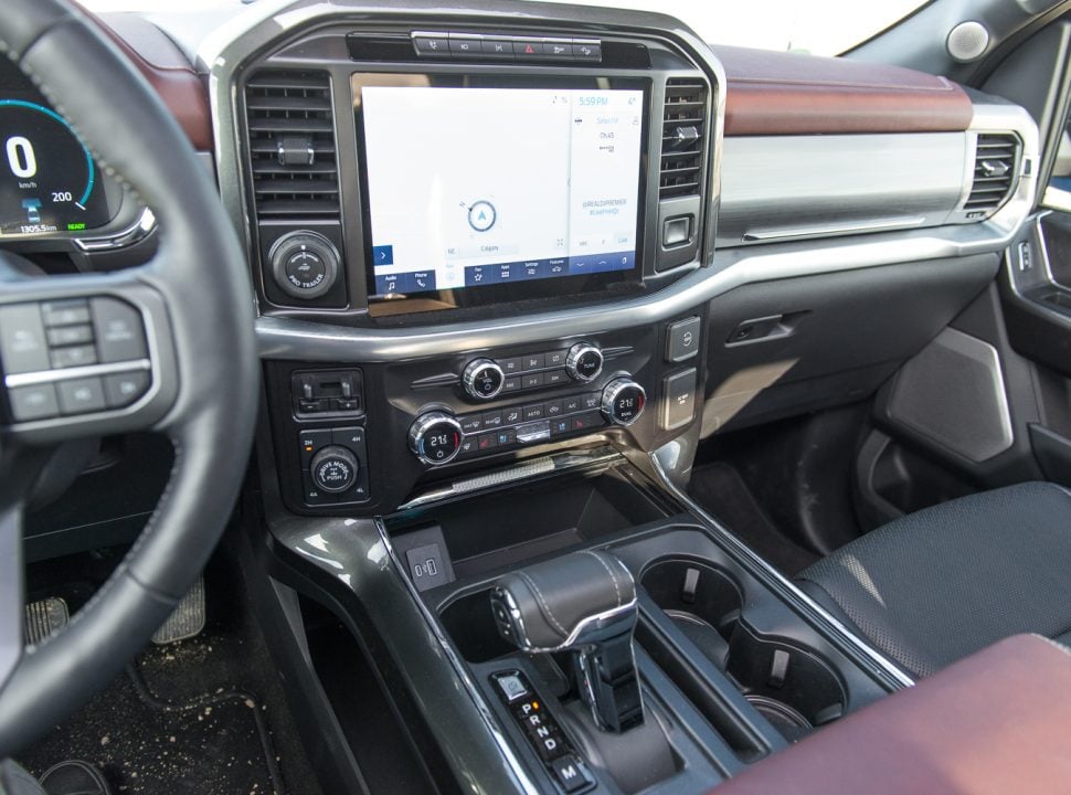 2021 Ford F-150 Lariat Hybrid interior