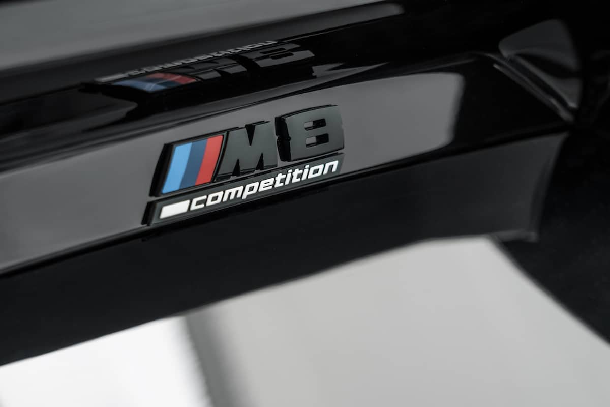 2021 BMW M8 Gran Coupe Competition emblem inside