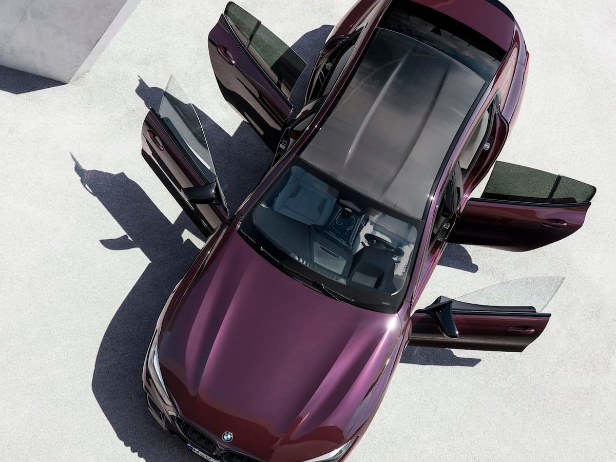 2021 BMW M8 Gran Coupe Competition top with doors open