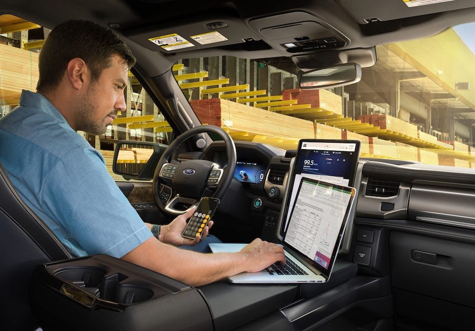 2022 Ford F-150 Lightning Electric Pickup interior