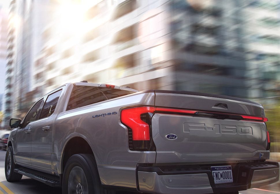 2022 Ford F-150 Lightning Electric Pickup rear