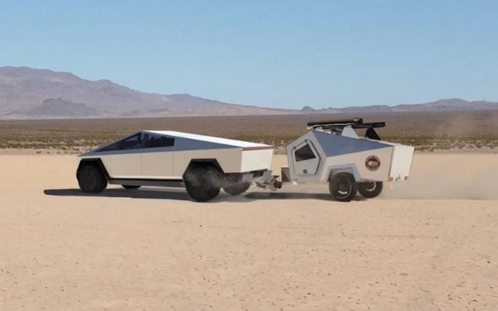 Tesla-Cybertruck-towing-Camper 3