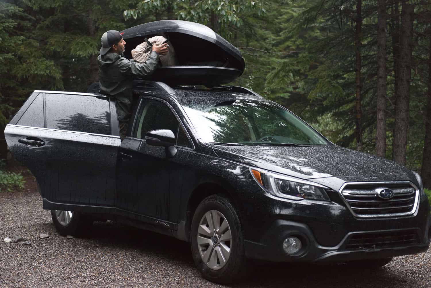 yakima skybox 16 carbonite cargo roof box on acura tl