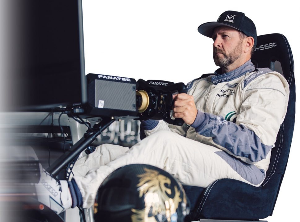 Fanatec Bentley GT3 Steering Wheel being used by Rhys Millen race car driver