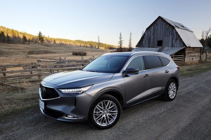 2022 Acura MDX front profile parked on road