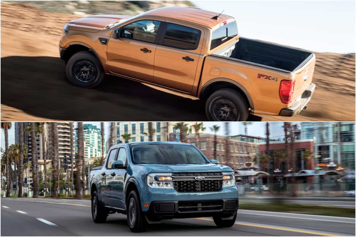 2022 Ford Maverick vs Ranger and F-150 size comparison: How big is it? -  Autoblog