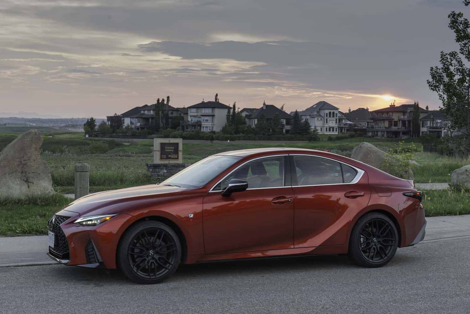 2021 Lexus IS 350 F Sport side view profile