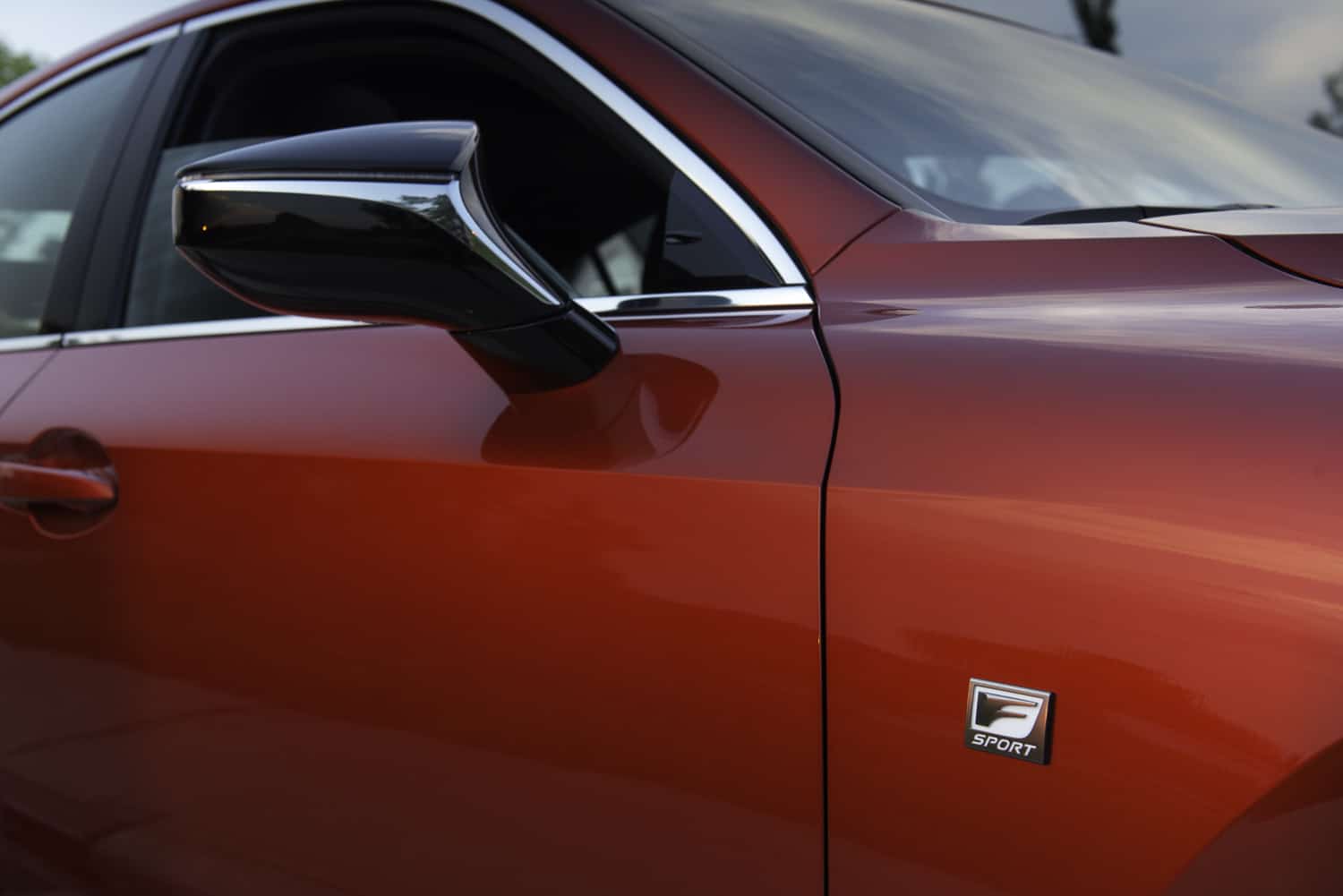 2021 Lexus IS 350 F Sport logo on car