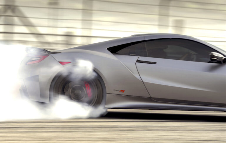 2022 Acura NSX Type S burning out