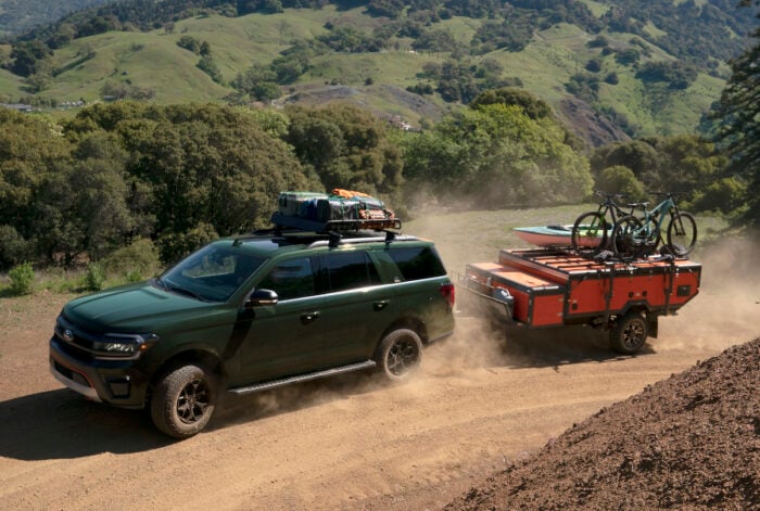 2022 Ford Expedition Timberline towing small camper