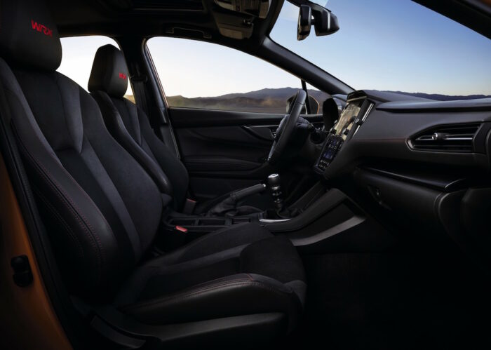 2022 Subaru WRX interior front from passenger side