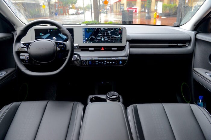 dark Hyundai IONIQ 5 Interior front cabin