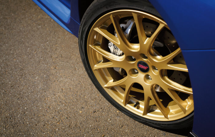 2018 Subaru WRX STI Type RA gold wheel