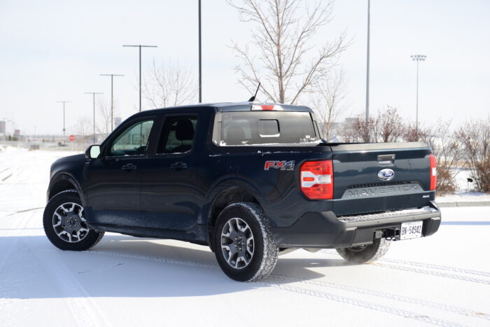2022 Ford Maverick Lariat rear in black