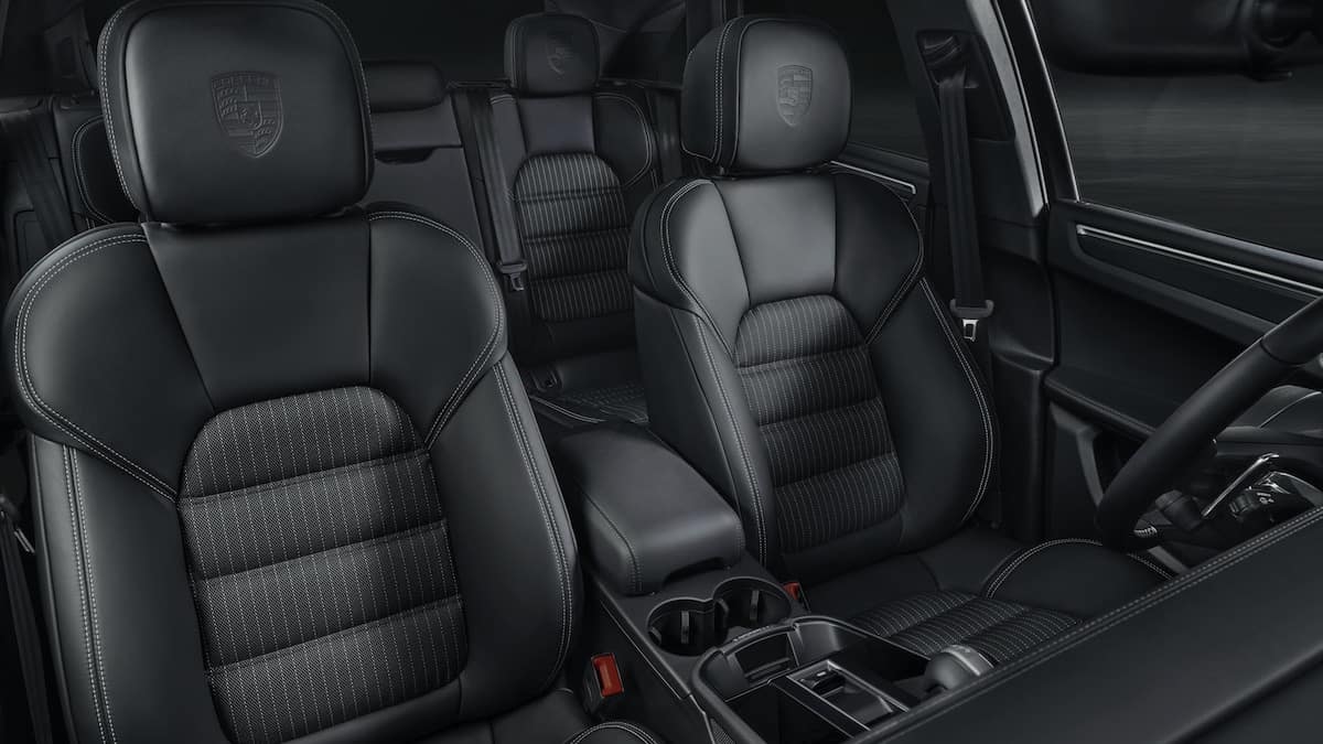 2023 Porsche Macan T interior seats in black