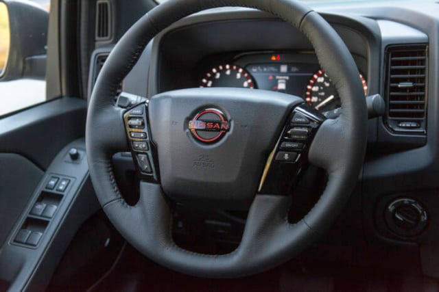 2022 Nissan Frontier steering wheel interior