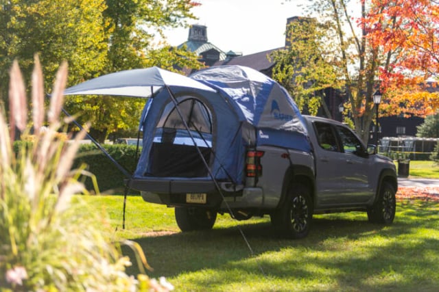 2022 Nissan Frontier tent rear view