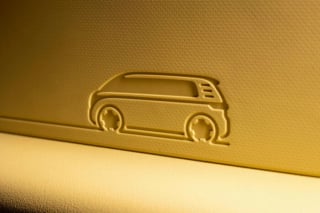 2024 VW ID. Buzz iconic van logo embossed interior