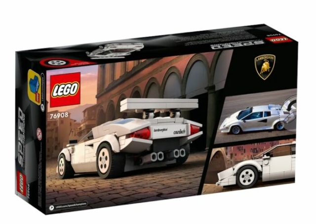 LEGO Lamborghini Countach Speed Champions Set box back