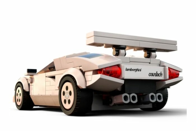 LEGO Lamborghini Countach Speed Champions Set rear white