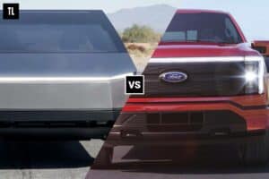 cybertruck vs lightning front grills head on