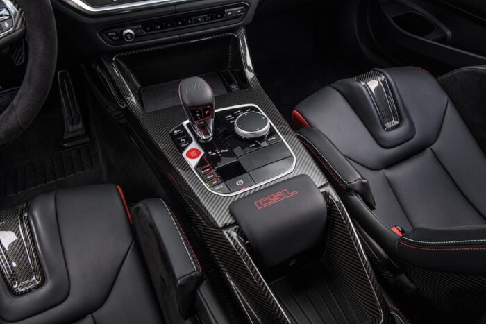 2023 BMW M4 CSL shifter