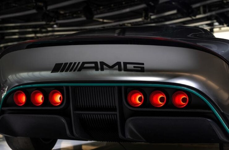 Mercedes AMG electric Vision AMG concept rear exhaust