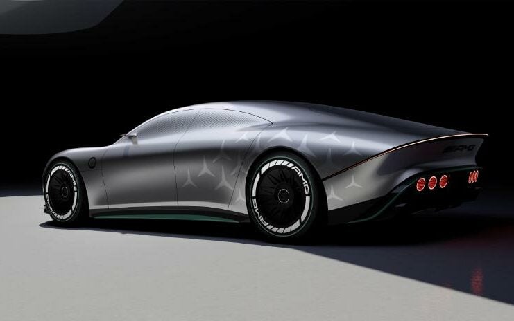 Mercedes AMG electric Vision AMG concept rear profile