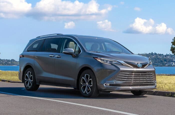 2026 Toyota Sienna Platinum front parked on road