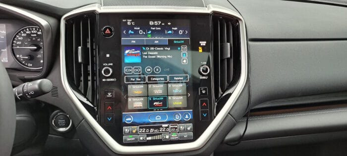 2023 Subaru Ascent interior infotainment system and big screen