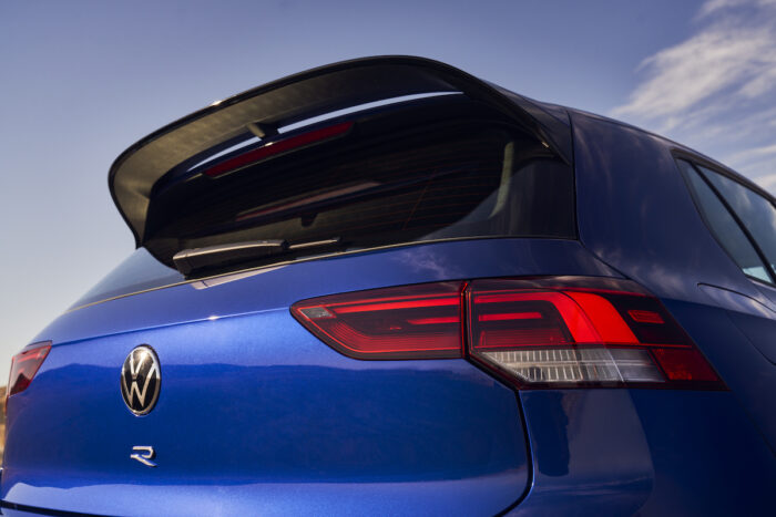 vw golf r 2022 rear hatch logo