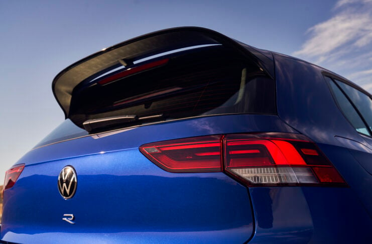 vw golf r 2022 rear hatch logo