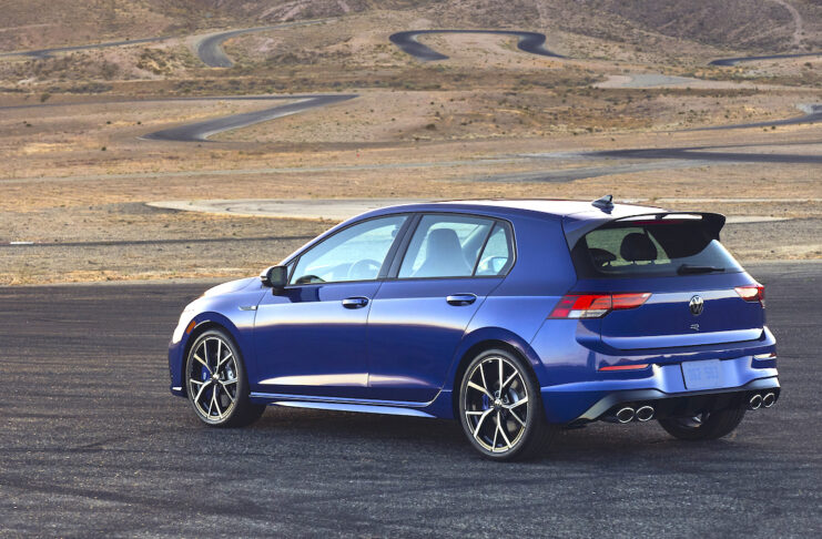 vw golf r 2022 rear view