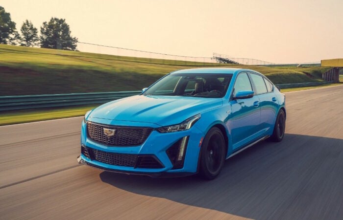 2022 Cadillac CT5-V Blackwing blue front