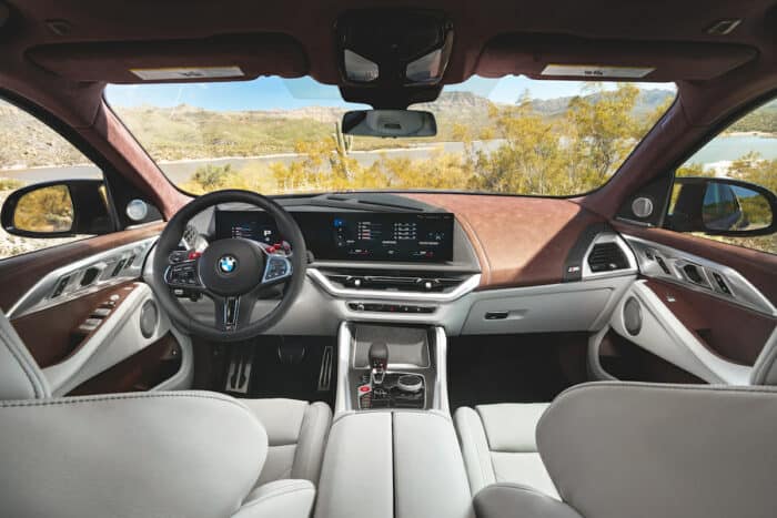 2023 BMW XM interior front cabin