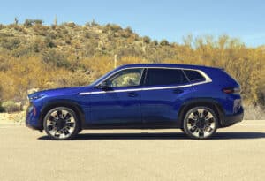 2023 BMW XM blue side view