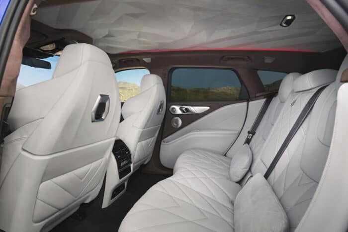 2023 BMW XM rear seats