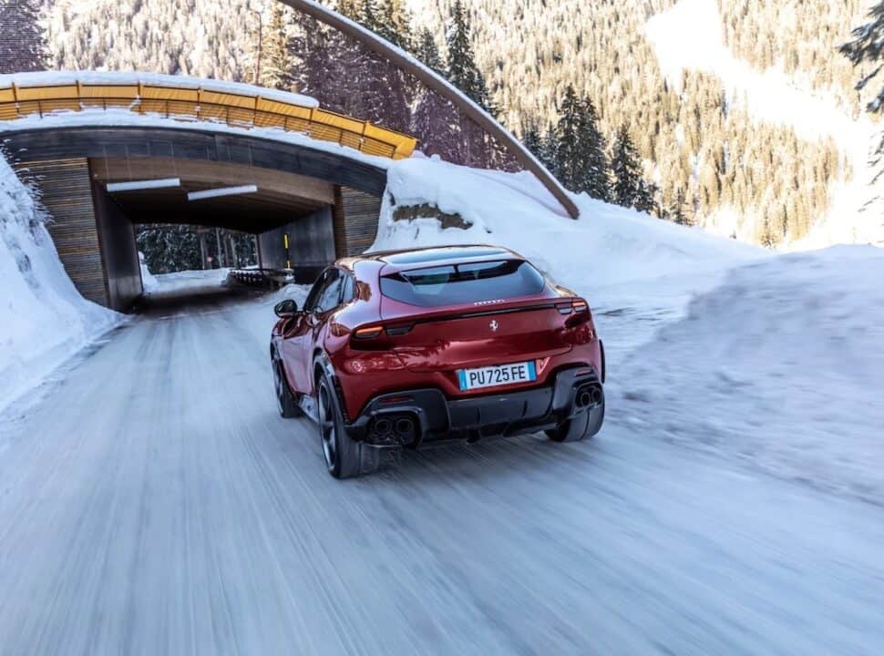 2023 Ferrari Purosangue SUV rear driving tunnel copy