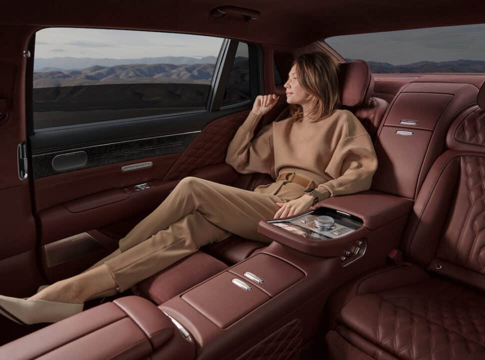 2023 Genesis G90 rear interior