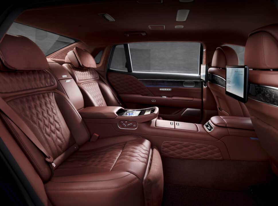 2023 Genesis G90 rear interior seats