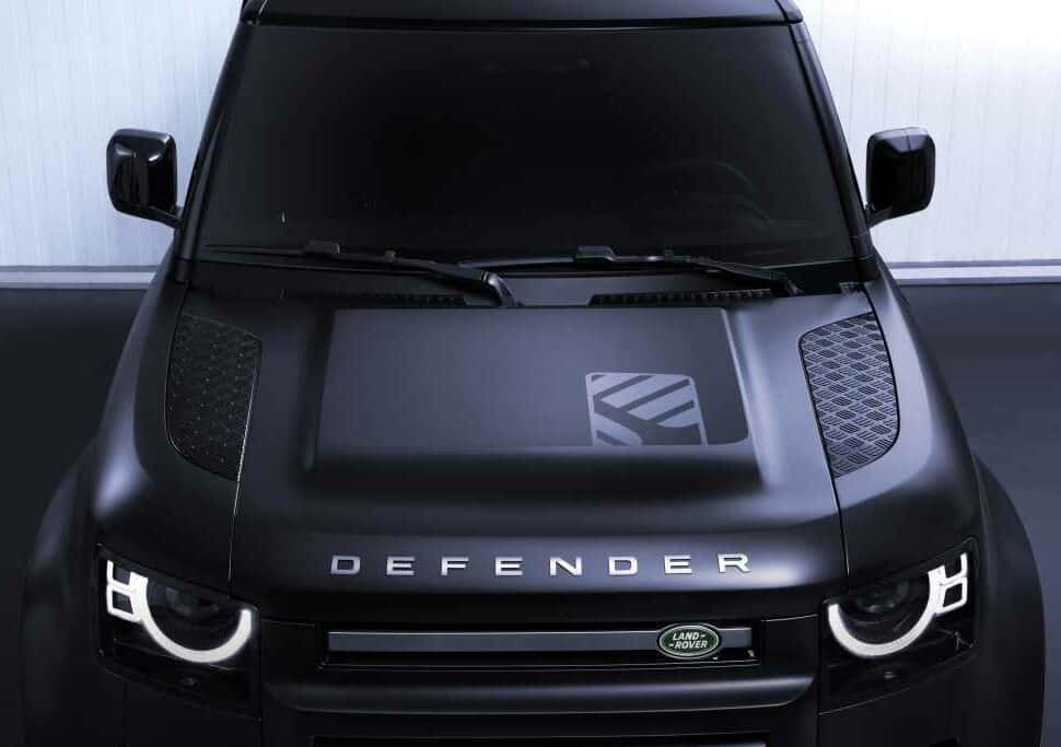 2024 Land Rover Defender 130 Outbound hood with decals