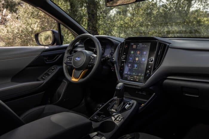 2024 Crosstrek Wilderness interior front cabin