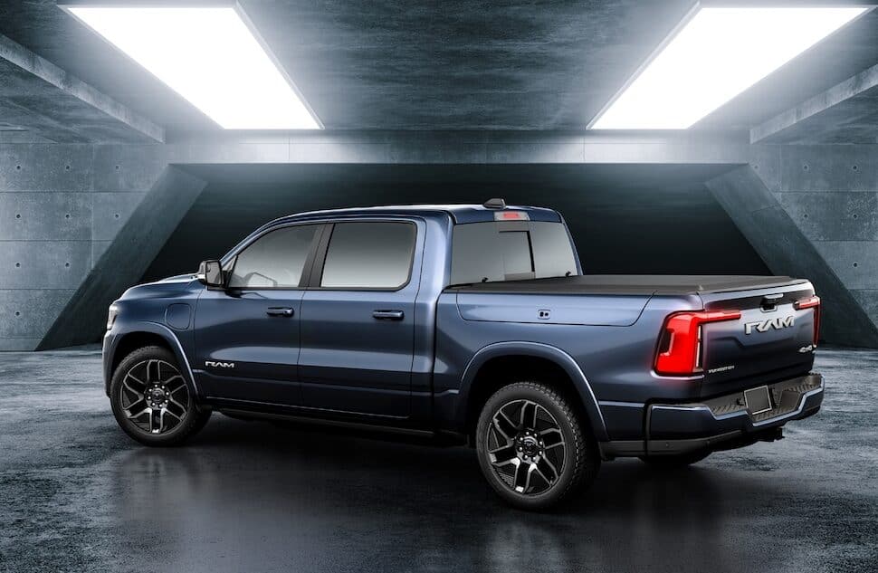 2025 Ram 1500 REV rear three-quarters