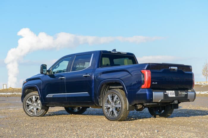 2022 Toyota Tundra i-Force Max CrewMax Capstone rear view