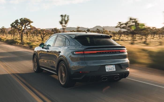 2024 Cayenne Turbo GT rear driving