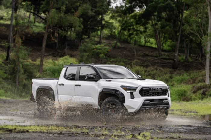 2024 Toyota Tacoma TRD Pro driving front view