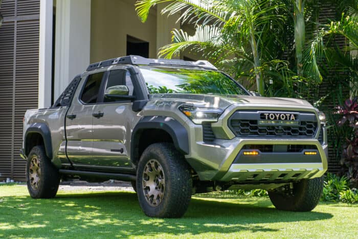 2024 Toyota Tacoma Trailhunter parked outside in Kona, Hawaii